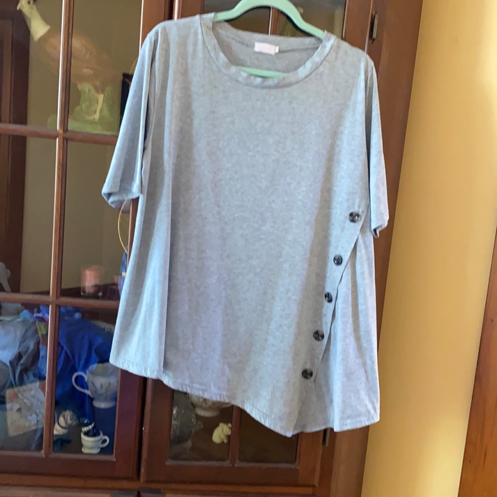 2X Grey Mid Length Top